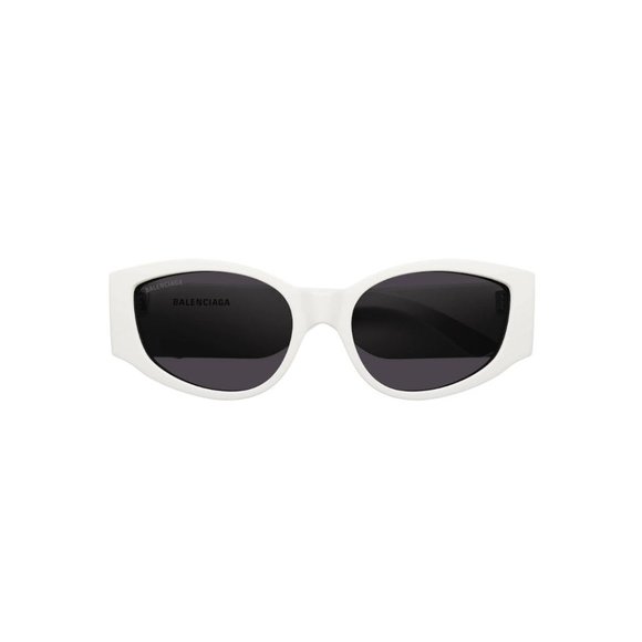NEW BALENCIAGA BB0258S 003 OVERSIZED WOMEN WHITE SUNGLASSES BALENCIAGA - Picture 3 of 6
